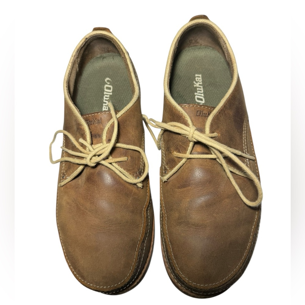 OluKai Men's Brown Leather Shoes